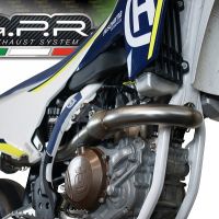 Exhaust compatible with Husqvarna FS 450 2016-2017, Albus Ceramic, Racing full system exhaust, including removable db killer 