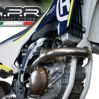 Scarico compatibile con Husqvarna FS 450 2016-2017, Albus Ceramic, Scarico completo racing, fornito con db killer estraibile e collettore, non legale per uso stradale