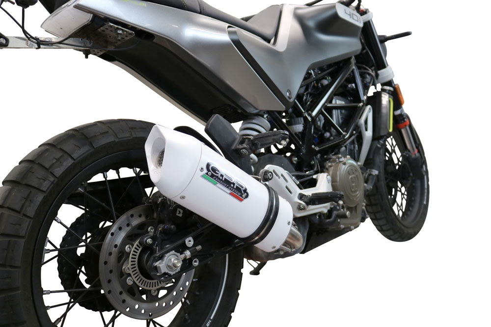Scarico compatibile con Husqvarna Vitpilen 401 2020-2020, Albus Evo4, Scarico omologato, silenziatore con db killer estraibile e raccordo specifico
