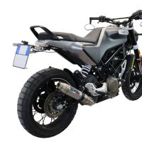 Scarico compatibile con Husqvarna Svartpilen 401 2021-2023, Deeptone Inox, Scarico omologato, silenziatore con db killer estraibile e raccordo specifico