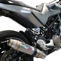 Scarico compatibile con Husqvarna Svartpilen 401 2021-2023, Deeptone Inox, Scarico omologato, silenziatore con db killer estraibile e raccordo specifico