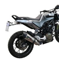 Scarico compatibile con Husqvarna Svartpilen 401 2021-2023, GP Evo4 Titanium, Scarico omologato, silenziatore con db killer estraibile e raccordo specifico