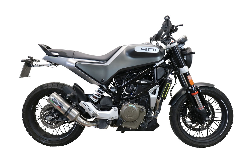 Scarico compatibile con Husqvarna Vitpilen 401 2020-2020, M3 Inox , Scarico omologato, silenziatore con db killer estraibile e raccordo specifico