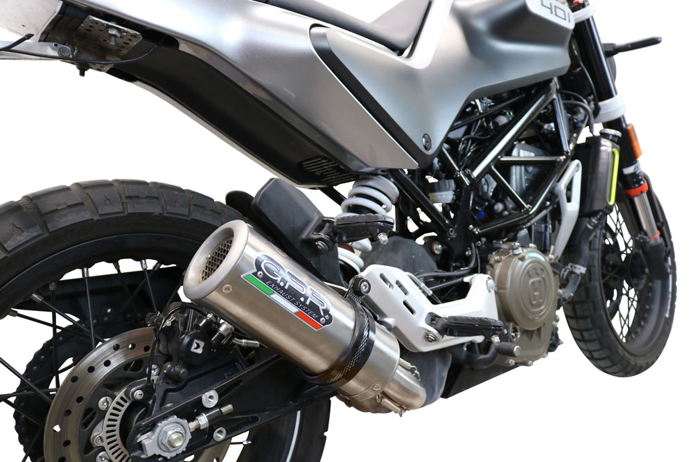 Scarico compatibile con Husqvarna Vitpilen 401 2020-2020, M3 Inox , Scarico omologato, silenziatore con db killer estraibile e raccordo specifico