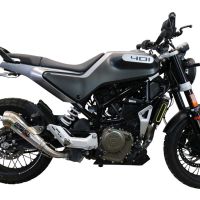 Scarico compatibile con Husqvarna Svartpilen 401 2020-2020, Powercone Evo, Scarico omologato, silenziatore con db killer estraibile e raccordo specifico