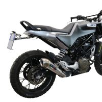 Exhaust compatible with Husqvarna Svartpilen 401 2020-2020, Powercone Evo, Homologated legal slip-on exhaust including removable db killer and link pipe 