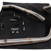 Exhaust compatible with Zontes Zt 125 G1 - U - U1 - Z2 2020-2024, M3 Inox , Homologated legal full system exhaust, including removable db killer and catalyst 