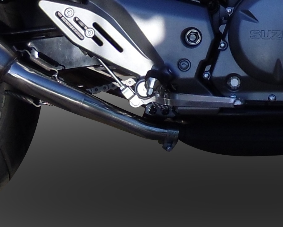 Scarico compatibile con Suzuki Gw 250 F Inazuma 2012-2017, Albus Ceramic, Coppia di terminali di scarico omologati, forniti con db killer removibili e raccordi specifici