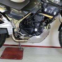 Scarico compatibile con Kawasaki Kle 500 1991-2007, Decatalizzatore, Collettore decatalizzore, applicazione racing