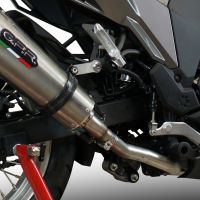 Scarico compatibile con Kawasaki Versys-X 300 2022-2023, GP Evo4 Poppy, Terminale di scarico omologato,fornito con db killer estraibile,catalizzatore e collettore