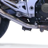 Scarico compatibile con Kawasaki Z1000 2003-2006, Gpe Ann. titanium, Coppia di terminali di scarico omologati, forniti con db killer removibili e raccordi specifici