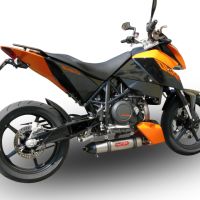 Scarico compatibile con Ktm Duke 690 2008-2011, Gpe Ann. titanium, Scarico completo omologato,fornito con db killer estraibile,catalizzatore e collettore