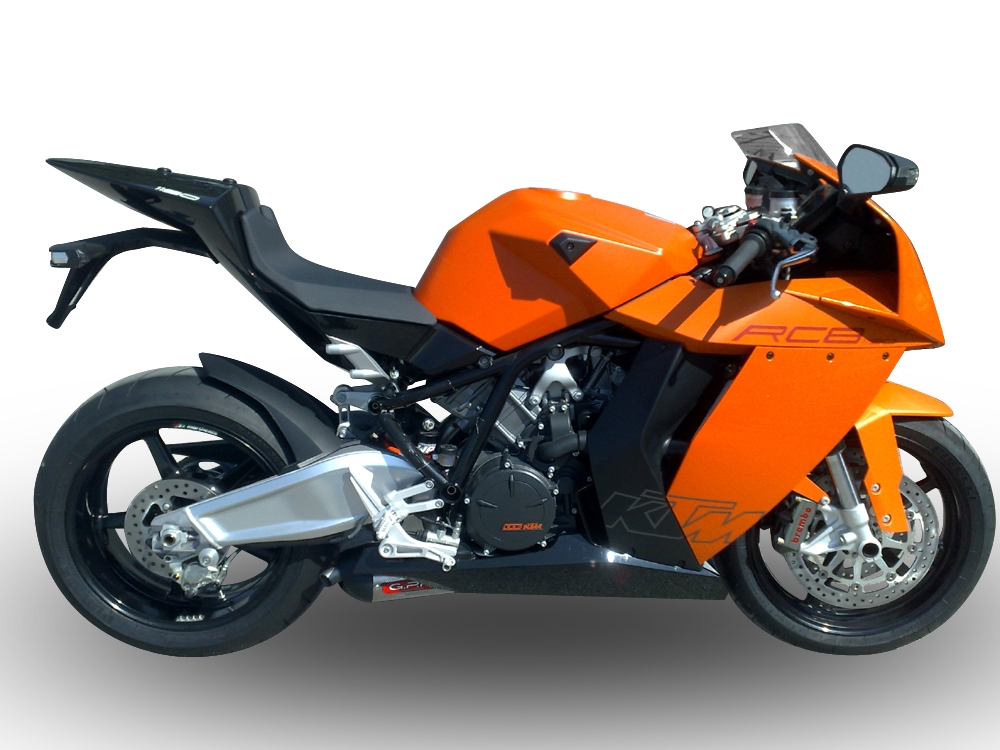 Scarico compatibile con Ktm Rc 8 R 2008-2014, Gpe Ann. titanium, Scarico completo racing,fornito con collettore specifico, non legale per uso stradale