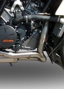 Scarico compatibile con Ktm Rc 8 R 2008-2014, Gpe Ann. titanium, Scarico completo racing,fornito con collettore specifico, non legale per uso stradale
