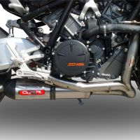 Scarico compatibile con Ktm Rc 8 R 2008-2014, Gpe Ann. titanium, Scarico completo racing,fornito con collettore specifico, non legale per uso stradale