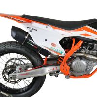 Exhaust compatible with Ktm SX-F 450 2016-2018, Furore Nero, Racing full system exhaust, including removable db killer/spark arrestor 