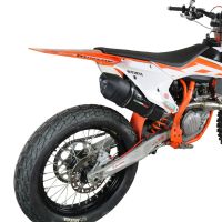 Exhaust compatible with Ktm SX-F 450 2016-2018, Furore Nero, Racing full system exhaust, including removable db killer/spark arrestor 