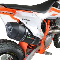 Exhaust compatible with Ktm SX-F 450 2016-2018, Furore Nero, Racing full system exhaust, including removable db killer/spark arrestor 
