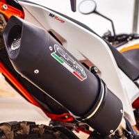 Scarico compatibile con Husqvarna Norden 901 2022-2023, Furore Evo4 Nero, Scarico omologato, silenziatore con db killer estraibile e raccordo specifico