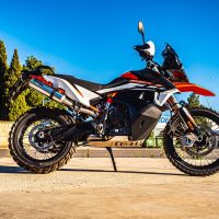 Scarico compatibile con Husqvarna Norden 901 2022-2024, M3 Inox , Terminale di scarico racing, con raccordo, senza omologazione