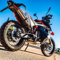 Scarico compatibile con Husqvarna Norden 901 2022-2024, M3 Inox , Terminale di scarico racing, con raccordo, senza omologazione