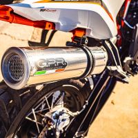 Scarico compatibile con Husqvarna Norden 901 2022-2024, M3 Inox , Terminale di scarico racing, con raccordo, senza omologazione