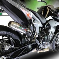 Scarico compatibile con Ktm Duke 790 2017-2020, Deeptone Inox, Terminale di scarico racing, con raccordo, senza omologazione