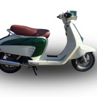 Scarico compatibile con Lambretta Lambretta 125 - 150 Milano 2012-2014, Ultracone lucido, Scarico completo omologato,fornito con db killer estraibile e collettore