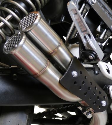 Exhaust system compatible with F.B. Mondial Hps 300 2018-2019, F205, Racing full system exhaust 