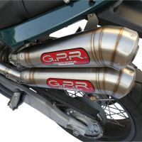 Scarico GPR compatibile con  Moto Morini Sport 1200 2008-2010, Powercone Evo, Coppia di terminali di scarico omologati, forniti con db killer removibili e raccordi specifici