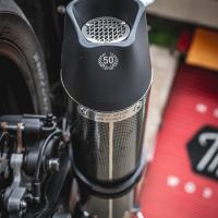 Scarico compatibile con Yamaha Xsr 700 2017-2020, GP Evo4 Poppy, Scarico completo omologato,fornito con db killer estraibile,catalizzatore e collettore