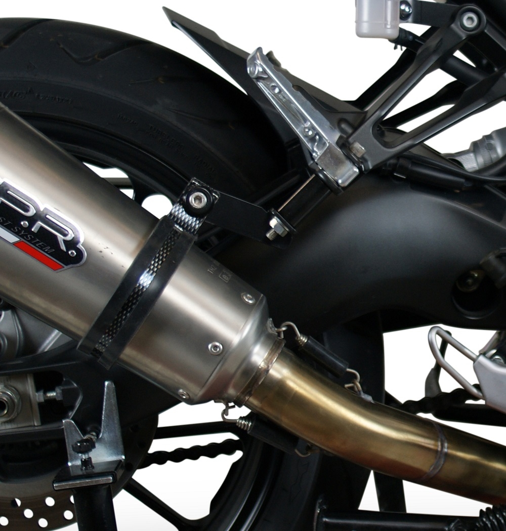 Exhaust compatible with Yamaha Tracer 9 GT 2021-2024, M3 Inox , Homologated legal full system exhaust, including removable db killer and catalyst 