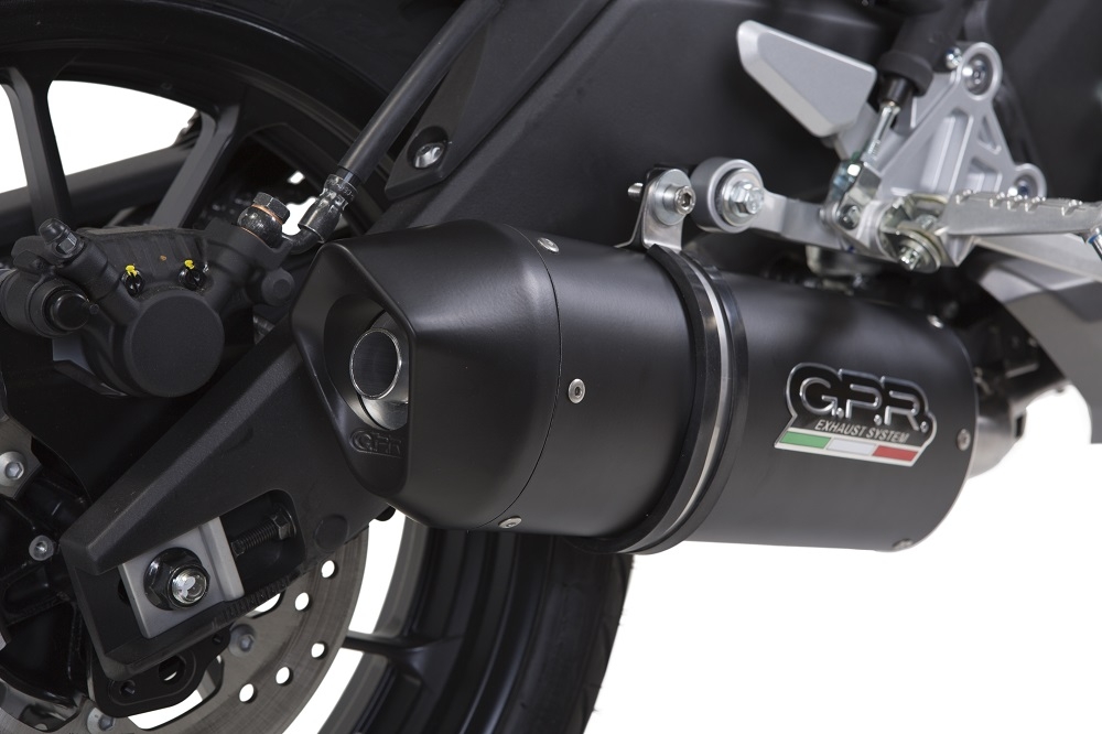 Scarico compatibile con Yamaha Mt 125 2017-2019, Furore Evo4 Nero, Scarico completo omologato,fornito con db killer estraibile,catalizzatore e collettore