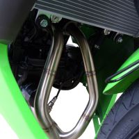 Scarico compatibile con Kawasaki Ninja 300 R 2012-2017, Deeptone Inox, Scarico completo omologato,fornito con db killer estraibile,catalizzatore e collettore