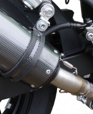Scarico compatibile con Kawasaki Ninja 300 R 2012-2017, Furore Nero, Scarico completo omologato,fornito con db killer estraibile,catalizzatore e collettore