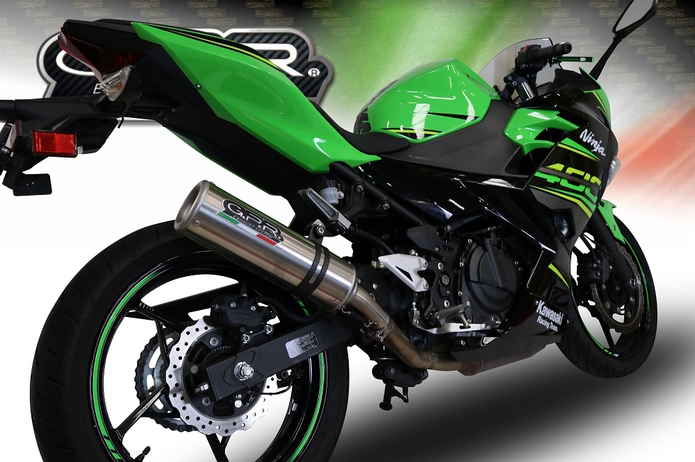 Exhaust compatible with Kawasaki Ninja 400 2018-2022, M3 Inox , Racing full system exhaust 