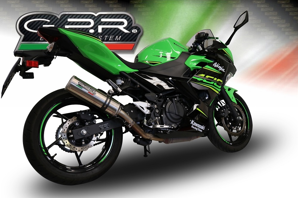 Exhaust compatible with Kawasaki Ninja 400 2018-2022, M3 Inox , Racing full system exhaust 