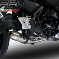 Exhaust system compatible with Kawasaki Z 650 2021-2022, Deeptone Inox, Racing full system exhaust, including removable db killer 