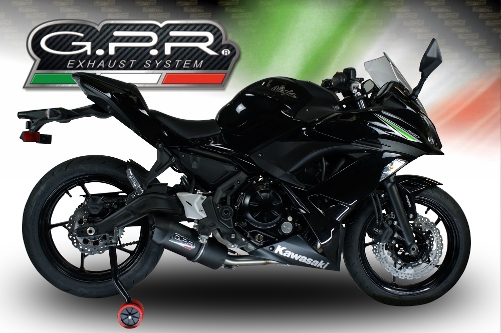 Scarico GPR Kawasaki Ninja 650 2021/2022 e5 Scarico completo omologato e catalizzato Furore  Argento