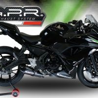 Scarico compatibile con Kawasaki Ninja 650 2021-2022, GP Evo4 Poppy, Scarico completo omologato,fornito con db killer estraibile,catalizzatore e collettore