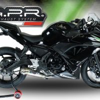 Scarico compatibile con Kawasaki Z 650 2023-2024, Powercone Evo, Scarico completo racing, fornito con db killer estraibile e collettore, non conforme per uso stradale