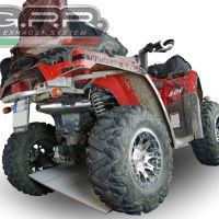 Exhaust system compatible with Can Am Can Am 400 2005-2011, Deeptone Atv, Homologated legal full system exhaust, including removable db killer 