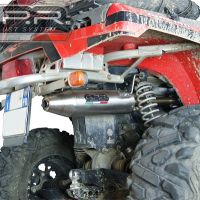 Exhaust system compatible with Can Am Outlander 330 2005-2011, Deeptone Atv, Homologated legal full system exhaust, including removable db killer 