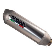 Exhaust system compatible with Ktm XC-F 450 2023-2024, Pentacross Inox, Racing full system exhaust, including removable db killer/spark arrestor 