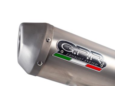 Exhaust system compatible with Gas Gas MC 450F 2024-2025, Pentacross FULL Titanium, Racing slip-on exhaust, including link pipe and removable db killer/spark arrestor 