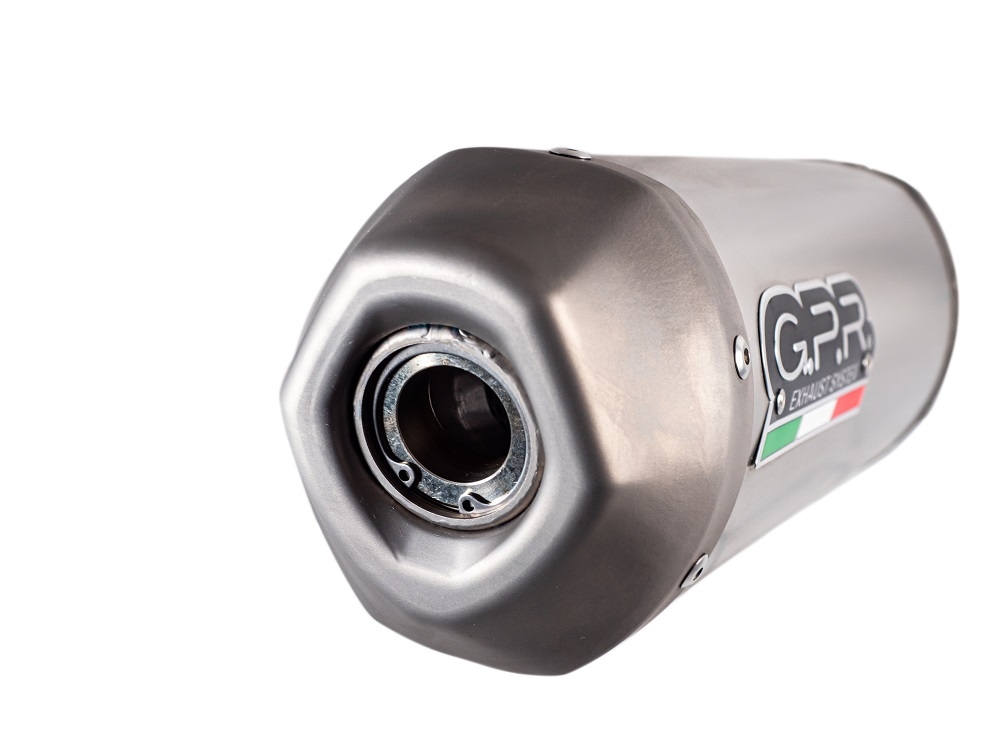 Exhaust system compatible with Gas Gas MC 450F Factory EDITION 2023-2023, Pentacross Inox, Racing full system exhaust, including removable db killer/spark arrestor 