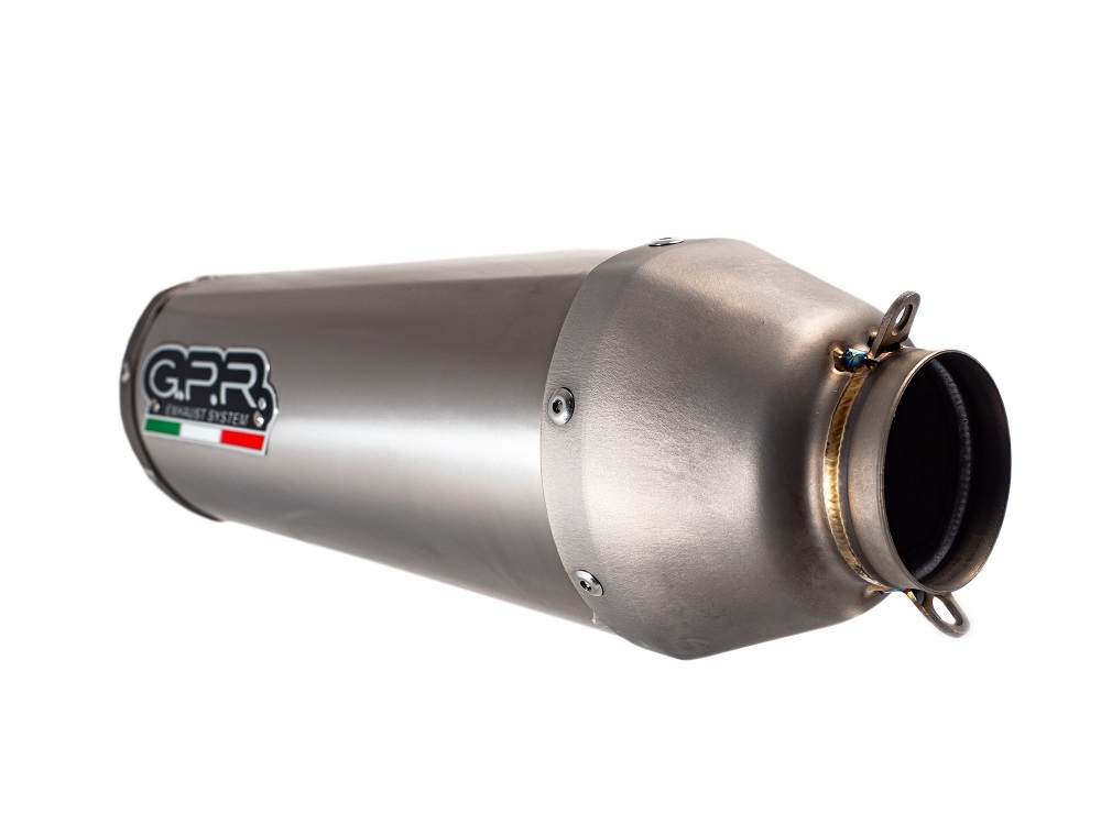 Exhaust system compatible with Gas Gas EC 450F 2024-2025, Pentacross Inox, Racing full system exhaust, including removable db killer/spark arrestor 