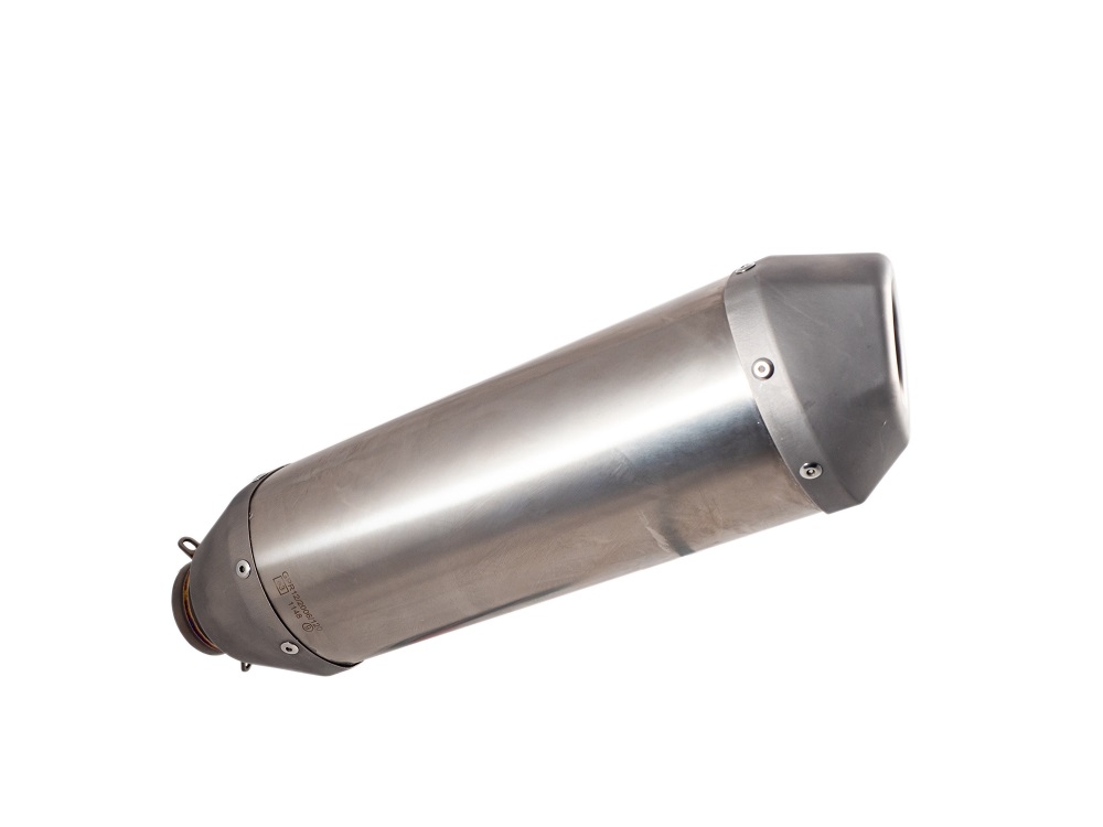 Exhaust system compatible with Gas Gas EW 500 F 2024-2025, Pentacross FULL Titanium, Racing slip-on exhaust, including link pipe and removable db killer/spark arrestor 