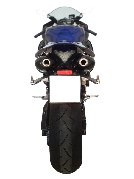 Scarico compatibile con Yamaha Yzf 1000 R1 2009-2014, Furore Nero, Coppia di terminali di scarico omologati, forniti con db killer removibili e raccordi specifici