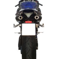 Scarico compatibile con Yamaha Yzf 1000 R1 2009-2014, Furore Nero, Coppia di terminali di scarico omologati, forniti con db killer removibili e raccordi specifici
